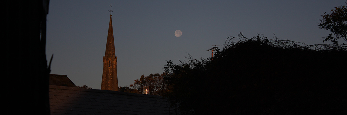 Church Spire at Dusk